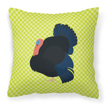 Load image into Gallery viewer, Norfolk Black Turkey Green Fabric Decorative Pillow BB7811PW1818
