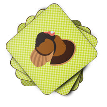 Load image into Gallery viewer, Bronze Turkey Green Foam Coaster  BB7812FC
