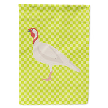 Load image into Gallery viewer, Beltsville Small White Turkey Hen Green Flag Canvas House Size BB7815CHF