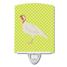Load image into Gallery viewer, Beltsville Small White Turkey Hen Green Ceramic Night Light BB7815CNL