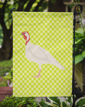 Load image into Gallery viewer, Beltsville Small White Turkey Hen Green Garden Flag - Outdoor Decorative Yard Flag