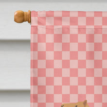 Load image into Gallery viewer, Arabian Camel Dromedary Pink Check Flag Canvas House Size BB7817CHF