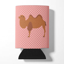 Load image into Gallery viewer, Bactrian Camel Pink Check Can or Bottle Hugger BB7818CC
