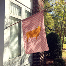 Load image into Gallery viewer, Highland Cow Pink Check Flag Canvas House Size BB7820CHF