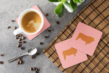 Load image into Gallery viewer, Highland Cow Pink Check Foam Coaster  BB7820FC