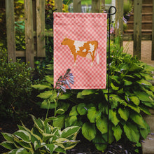 Load image into Gallery viewer, Guernsey Cow Pink Check Garden Flag - Outdoor Decorative Yard Flag