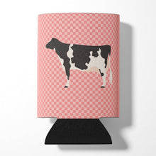 Load image into Gallery viewer, Holstein Cow Pink Check Can or Bottle Hugger