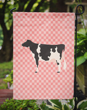 Load image into Gallery viewer, Holstein Cow Pink Check Garden Flag - Outdoor Decorative Yard Flag