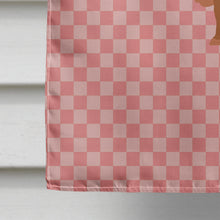 Load image into Gallery viewer, Ankole-Watusu Cow Pink Check Flag Canvas House Size BB7823CHF