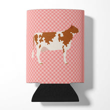 Load image into Gallery viewer, Ayrshire Cow Pink Check Can or Bottle Hugger BB7827CC