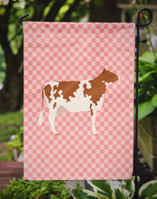 Load image into Gallery viewer, Ayrshire Cow Pink Check Garden Flag - Outdoor Decorative Yard Flag