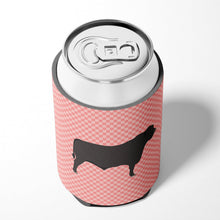 Load image into Gallery viewer, Black Angus Cow Pink Check Can or Bottle Hugger BB7828CC