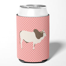Load image into Gallery viewer, Malvi Cow Pink Check Can or Bottle Hugger BB7830CC