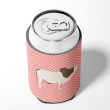 Load image into Gallery viewer, Malvi Cow Pink Check Can or Bottle Hugger BB7830CC