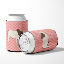 Load image into Gallery viewer, Malvi Cow Pink Check Can or Bottle Hugger BB7830CC