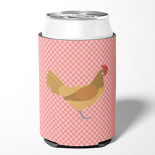 Load image into Gallery viewer, Frisian Friesian Chicken Pink Check Can or Bottle Hugger BB7832CC