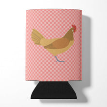 Load image into Gallery viewer, Frisian Friesian Chicken Pink Check Can or Bottle Hugger BB7832CC