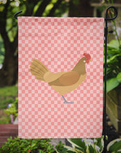 Load image into Gallery viewer, Frisian Friesian Chicken Pink Check Garden Flag - Outdoor Decorative Yard Flag