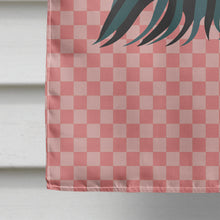 Load image into Gallery viewer, Sumatra Chicken Pink Check Flag Canvas House Size BB7833CHF