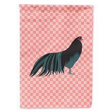 Load image into Gallery viewer, Sumatra Chicken Pink Check Flag Canvas House Size BB7833CHF