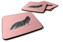 Load image into Gallery viewer, Sumatra Chicken Pink Check Foam Coaster  BB7833FC