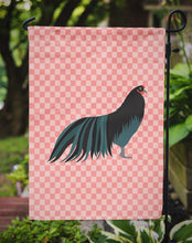 Load image into Gallery viewer, Sumatra Chicken Pink Check Garden Flag - Outdoor Decorative Yard Flag