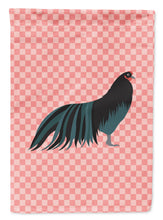 Load image into Gallery viewer, Sumatra Chicken Pink Check Garden Flag - Outdoor Decorative Yard Flag