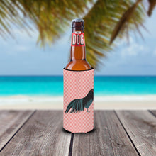 Load image into Gallery viewer, Sumatra Chicken Pink Check   Hugger for slim cans