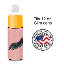 Load image into Gallery viewer, Sumatra Chicken Pink Check   Hugger for slim cans