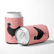 Load image into Gallery viewer, Polish Poland Chicken Pink Check Can or Bottle Hugger BB7834CC