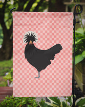 Load image into Gallery viewer, Polish Poland Chicken Pink Check Garden Flag - Outdoor Decorative Yard Flag