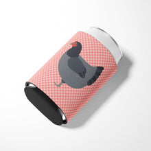 Load image into Gallery viewer, Jersey Giant Chicken Pink Check Can or Bottle Hugger BB7835CC