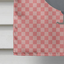 Load image into Gallery viewer, Jersey Giant Chicken Pink Check Flag Canvas House Size BB7835CHF