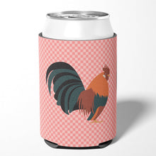 Load image into Gallery viewer, Dutch Bantam Chicken Pink Check Can or Bottle Hugger BB7836CC
