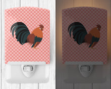 Load image into Gallery viewer, Dutch Bantam Chicken Pink Check Ceramic Night Light BB7836CNL
