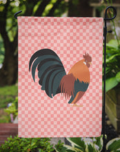 Load image into Gallery viewer, Dutch Bantam Chicken Pink Check Garden Flag - Outdoor Decorative Yard Flag