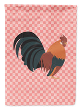 Load image into Gallery viewer, Dutch Bantam Chicken Pink Check Garden Flag - Outdoor Decorative Yard Flag