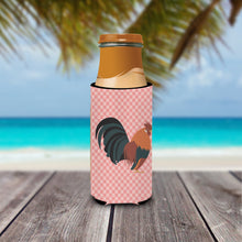 Load image into Gallery viewer, Dutch Bantam Chicken Pink Check   Hugger for slim cans
