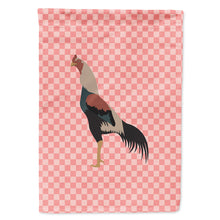 Load image into Gallery viewer, Kulang Chicken Pink Check Flag Canvas House Size BB7838CHF