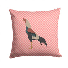 Load image into Gallery viewer, Kulang Chicken Pink Check Throw Pillow - 14x14 Decorative Pillow – Art for Your Home &amp; Patio BB7838PW1414