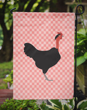 Load image into Gallery viewer, Naked Neck Chicken Pink Check Garden Flag - Outdoor Decorative Yard Flag