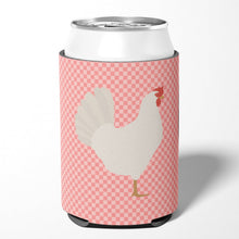 Load image into Gallery viewer, Leghorn Chicken Pink Check Can or Bottle Hugger BB7840CC