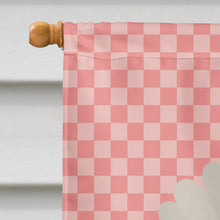 Load image into Gallery viewer, Leghorn Chicken Pink Check Flag Canvas House Size BB7840CHF