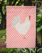 Load image into Gallery viewer, Leghorn Chicken Pink Check Garden Flag - Outdoor Decorative Yard Flag