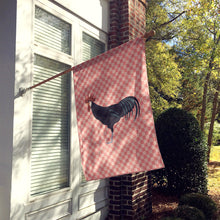 Load image into Gallery viewer, Minorca Ctalalan Chicken Pink Check Flag Canvas House Size BB7841CHF
