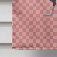 Load image into Gallery viewer, Minorca Ctalalan Chicken Pink Check Flag Canvas House Size BB7841CHF