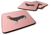 Load image into Gallery viewer, Minorca Ctalalan Chicken Pink Check Foam Coaster  BB7841FC