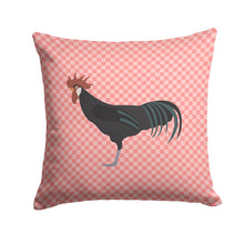 Load image into Gallery viewer, Minorca Ctalalan Chicken Pink Check Throw Pillow - 14x14 Decorative Pillow – Art for Your Home &amp; Patio BB7841PW1414