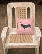 Load image into Gallery viewer, Minorca Ctalalan Chicken Pink Check Fabric Decorative Pillow BB7841PW1818