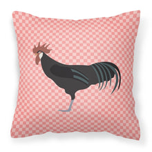 Load image into Gallery viewer, Minorca Ctalalan Chicken Pink Check Fabric Decorative Pillow BB7841PW1818